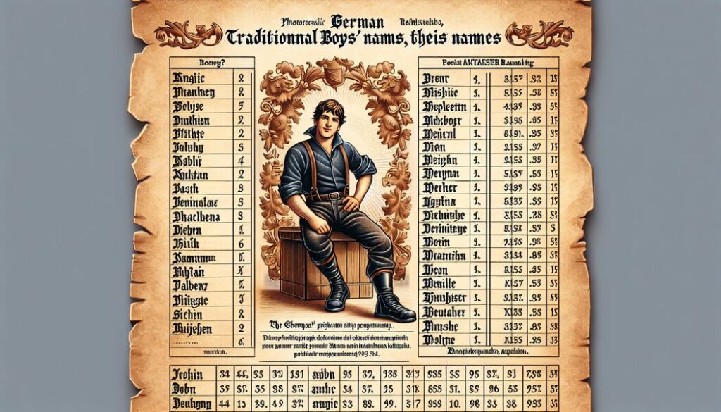 Deutsche alte Jungennamen » Bedeutung und Beliebtheit